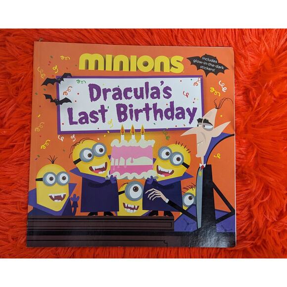 2015 Scholastic Ed. Minions Dracula's Last Birthday & Stickers Rosen Paperback - Picture 1 of 3